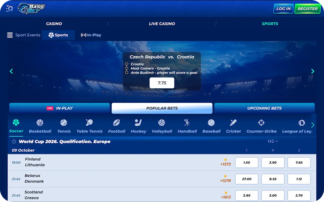 bassbet casino sports